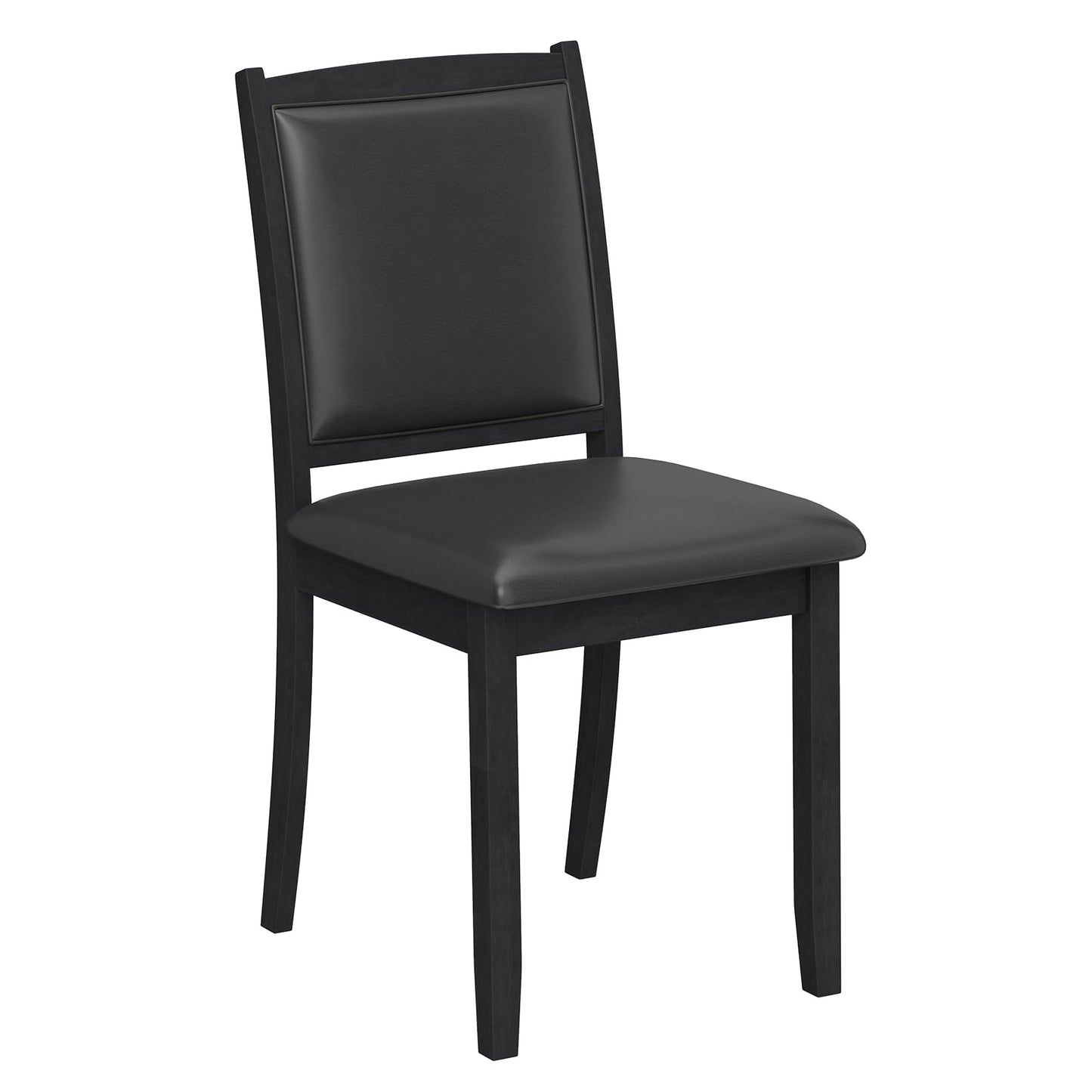 Dining Chairs, Faux Leather Upholstered Kitchen Chairs with Padded Seat