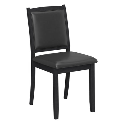 Dining Chairs, Faux Leather Upholstered Kitchen Chairs with Padded Seat