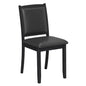 Dining Chairs, Faux Leather Upholstered Kitchen Chairs with Padded Seat