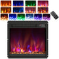 18/23 inch Electric Fireplace Insert Recessed 1500W Fireplace Heater with Remote Control