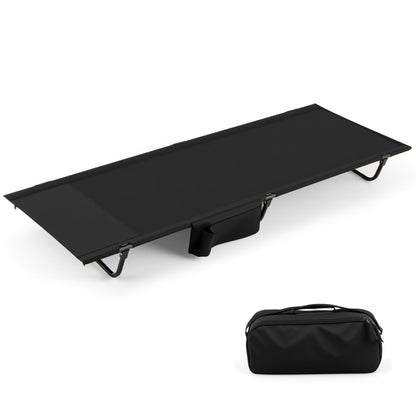 Ultralight Camping Cot for Adults with Side Pocket