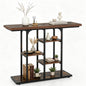 109 cm Console Table with Storage Shelves