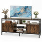 TV Stand Cabinet for TVs up to 65 Inches, 147cm Wooden Media Entertainment Center with 2 Storage Cabinets