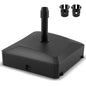 Water and Sand Fillable Umbrella Stand, Heavy Duty Square Market Table Umbrella Holder
