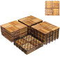 GiantexUK 27 PCS Decking Tiles 30x30cm Acacia Interlocking Flooring Tiles