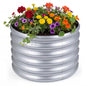 Metal Raised Garden Bed, Round Elevated Planter Box