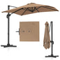 2.5M Square Offset Banana Umbrella with 5 Adjustable Tilt
