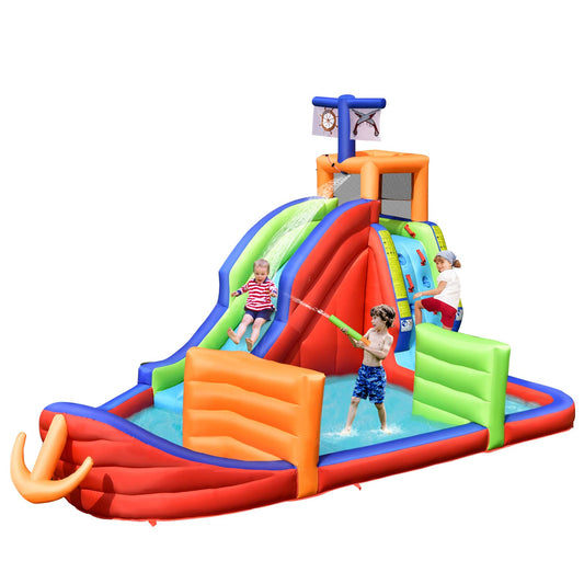 Outdoor 6 in 1 Inflatable Water Slide with Water Guns