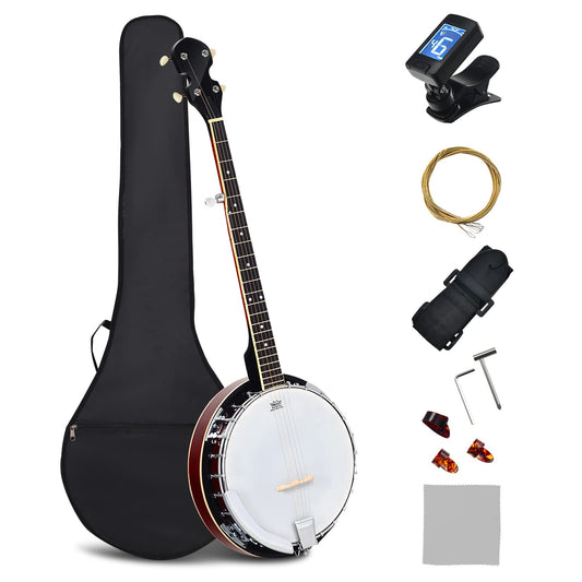 Full Size 5-string Banjo with 24 Bracket Remo Head