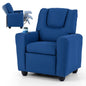 Kids Recliner with Cup Holder PU Leather Kids Reclining Chair