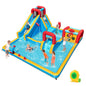 9-in-1 Inflatable Double Water Slide Park for Backyard