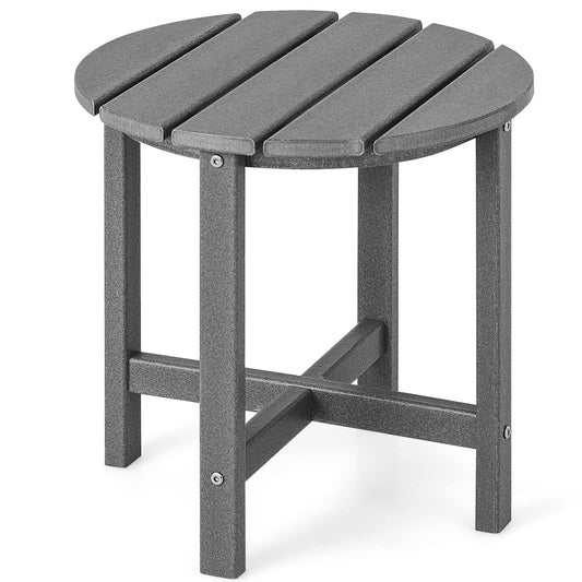 All Weather HDPE Adirondack Table Garden Round Coffee Table