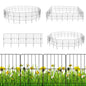 GiantexUK Decorative Garden Fence 51in x 14ft/24in x 13ft Foldable Rustproof Metal Wire Fencing