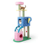 Elephant Themed Cat Tree for Cats with Condos and Padded Perch