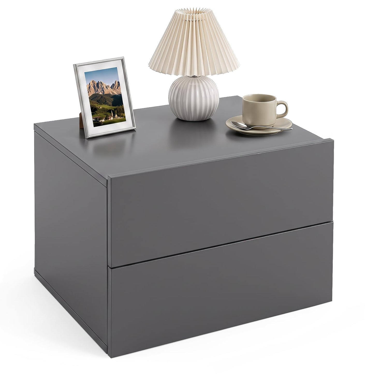 Floating Bedside Table, Small Wall Mounted Nightstand