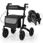 Walker for Seniors with Seat Folding Rollator Walker with Pneumatic Tires