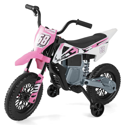 12V Kids Dirt Bike with Twist Throttle Grip Electric Motorcycle with Music