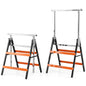 Set of 2 Adjustable Builders Trestle with Top Limit Clip (Blue) | 200kg Capacity Telescopic Saw Horse