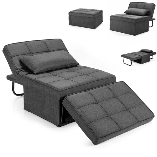 4 in 1 Convertible Sofa Bed with Adjustable Backrest