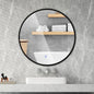 60 CM Round Bathroom Mirror with LED Lights and Anti-Fog Design