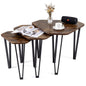 Nesting Coffee Tables Set of 3, Stacking End Sofa Side Table