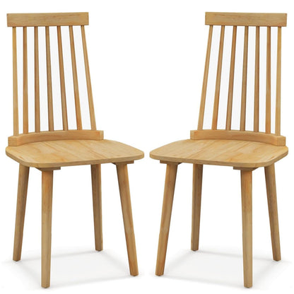 GiantexUK Dining Chairs Set of 2, Kitchen Counter Chairs with High Backrest