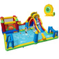 Maxmass Kids Water Park, Inflatable Bounce House with Splash Pool,Climbing Wall, Slide