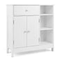 Bathroom Floor Cabinet with Drawer, Adjustable Shelves