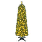5FT/6FT Slim Pencil Christmas Tree, Pre-lit Xmas Tree