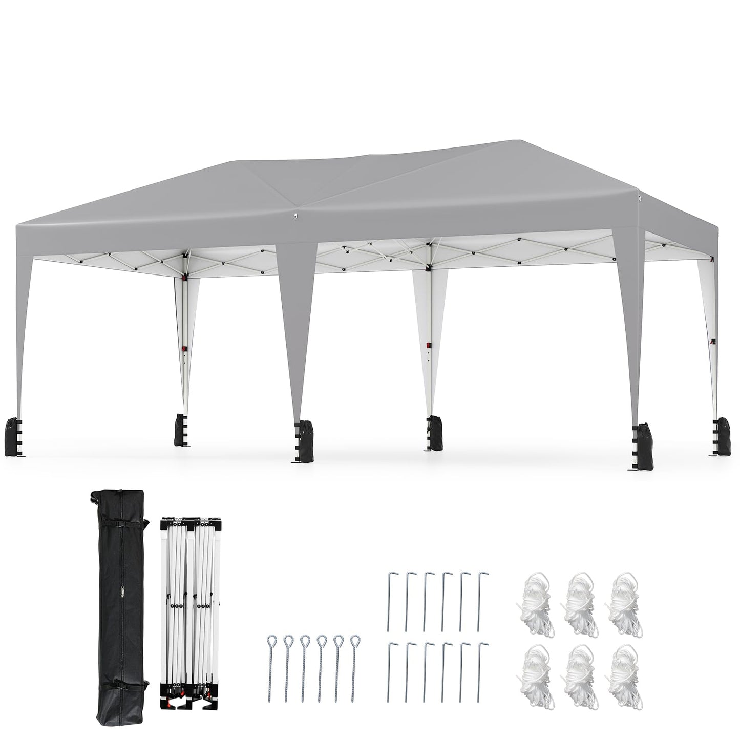 590 x 300 CM Outdoor Pop up Canopy Tent with Wheeled Bag