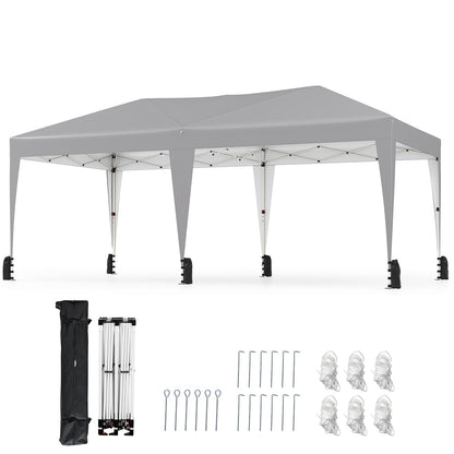 590 x 300 CM Outdoor Pop up Canopy Tent with Wheeled Bag