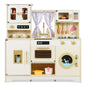 Kids Wooden Kitchen, Pretend Play Kitchen with Stoves