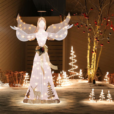 150 cm Lighted Christmas Angel Decoration with 100 LED Lights