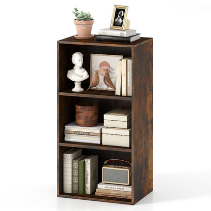 3-Tier Bookcase (42 x 29.5 x 80 cm,White) | Wooden Compact Storage Bookshelf
