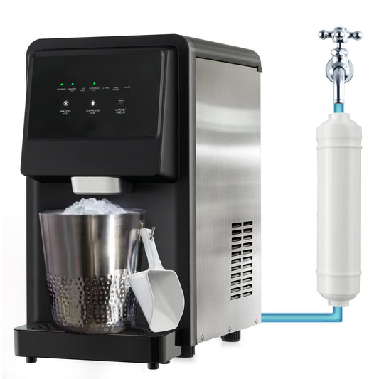 26kg(60lbs)/24H Ice Making Machine Self Dispensing Countertop Nugget Ice Maker
