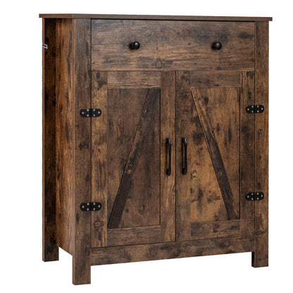 Storage Cabinet with Drawer & 2 Doors,80 x 40 x 92cm
