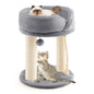 2-Tier Compact Cat Climbing Tower with Plush Top Perch Bed