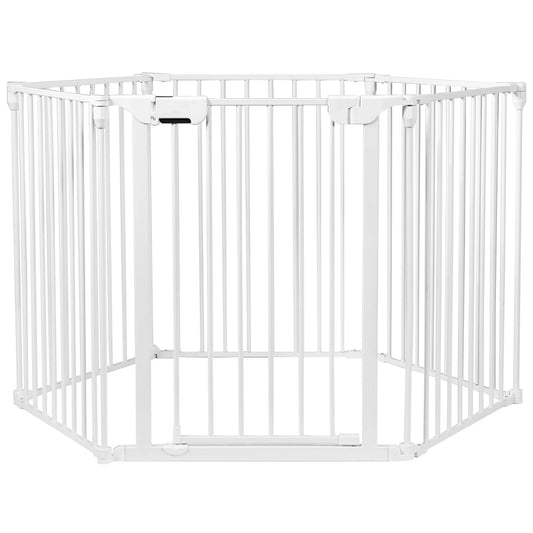 Metal Fire Guard Hearth Gates with Lockable Door