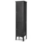 2 Door 160cm High Freestanding Bathroom Cabinet with 5 Tier Shelves