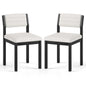 Imitation Lamb Fleece Home Chair with Upholstered Seat and Rubber Wood Legs