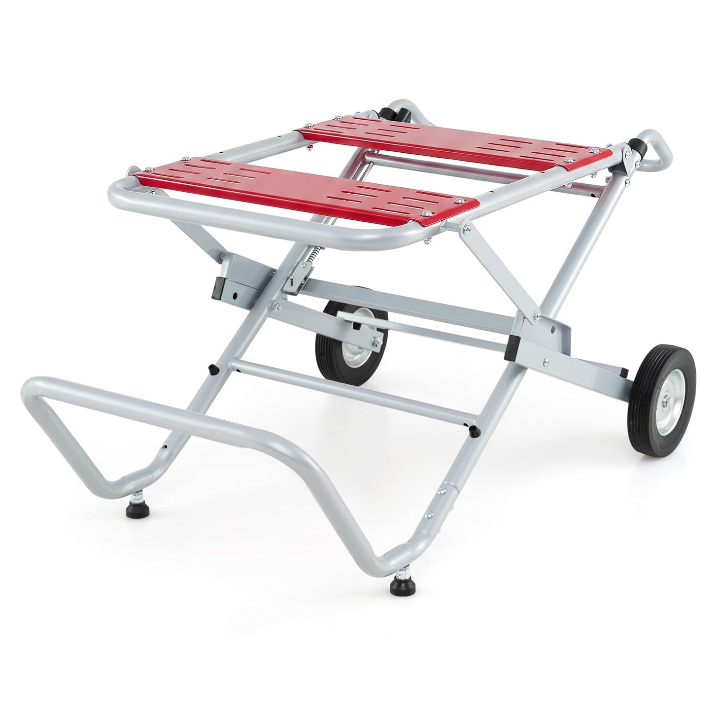 Rolling Foldable Heavy Duty Metal Base with 20cm Rubber Wheels