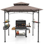 Fire Resistant Waterproof Outdoor BBQ Shelter with 2 Side Shelves