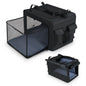 Foldable Pet Carrier Bag with 2 Openings & Expandable Mesh Basket
