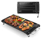 Electric Teppanyaki Grill, 1300W BBQ Griddle with Removable Touch Panel