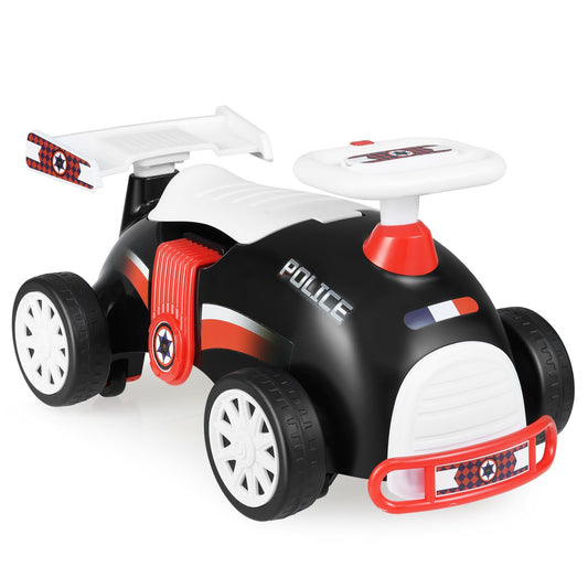 Kids Ride On Car Sliding Toy with Music and Cool Rear Wings