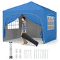 Outdoor Foldable Canopy Tent with 4 Removable Sidewall