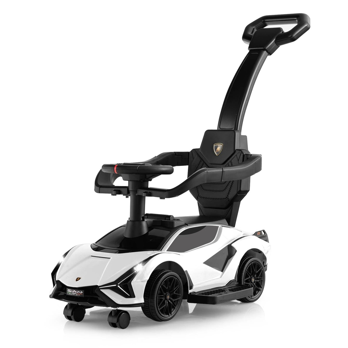 3-in-1 Ride On Push Car with Removable Guardrails and Handle
