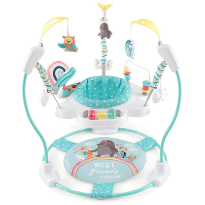 Height Adjustable Infant Activity Center with 360° Rotary Seat