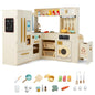 Corner Kitchen Playset with Large Fridge for Toddlers 3+ Years Old