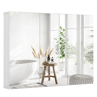 Frameless Bathroom Wall Mounted Medicine Cabinet with Mirror
